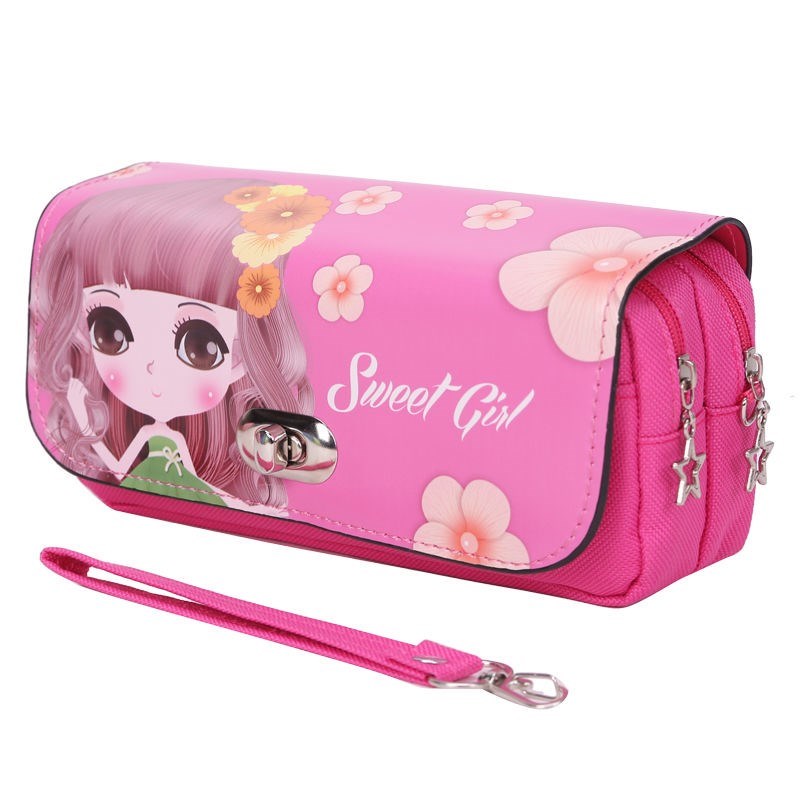 速发Pyl Case lge capaciti simple girl schogirl pil c