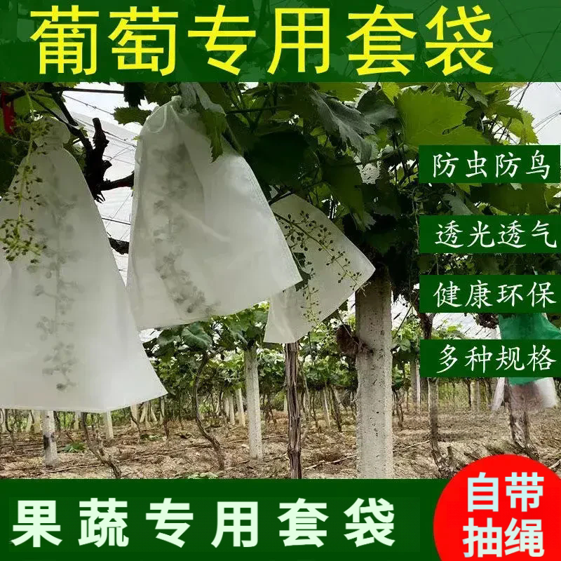 水果专用套袋防虫鸟防果蝇无纺布保护袋不积水透气透光果袋神器