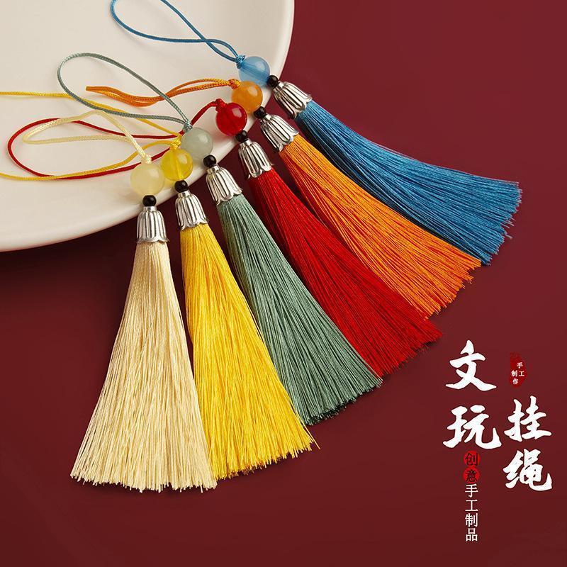小流苏盖帽小穗子古风挂饰玲珑珠流苏国风穗子扇坠挂件DIY配饰