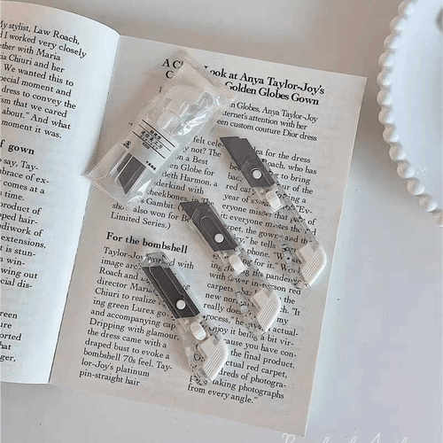 拆快递小刀迷你透明美工刀小号便携学生快递开箱拆信封办公裁纸美工刀