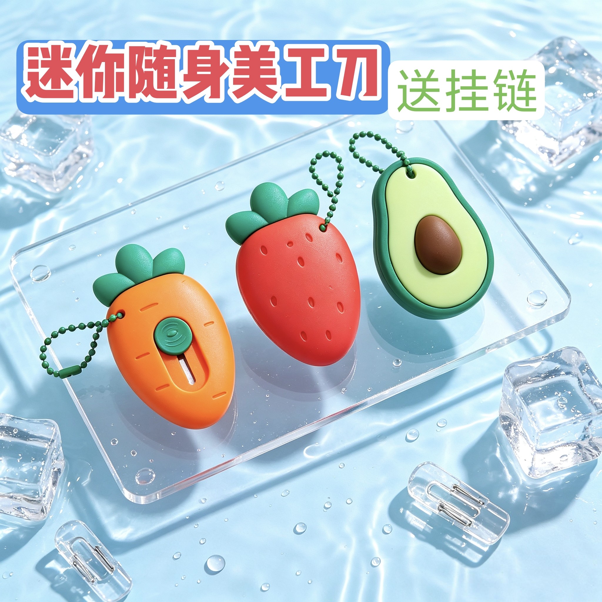 高颜值可爱钥匙扣开箱刀