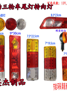 电动三轮车后尾灯插泡总成通用转向灯刹车灯行车灯12V48V60V70V