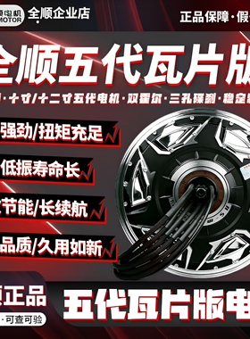 3000瓦片电机全顺10寸12寸四代五代2000w省电版光板九号小牛极核