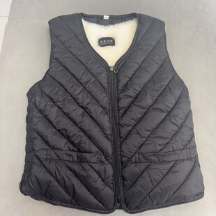 皮毛一体加厚保暖马甲女款加厚保暖真皮草羊皮毛一体