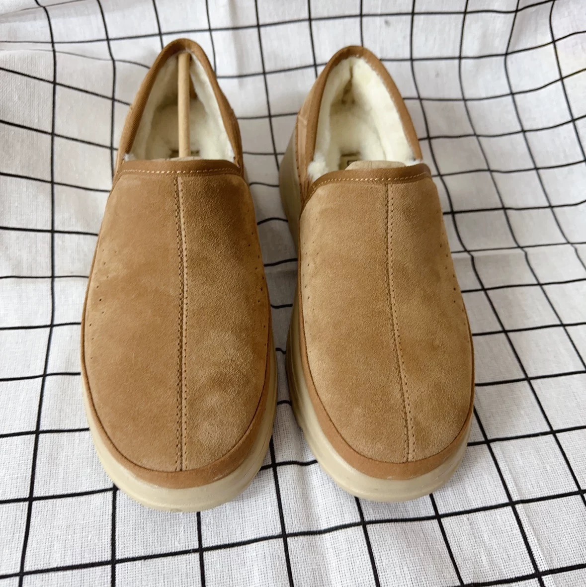 反季清仓 外牛皮里面皮毛一体男鞋克里克男鞋