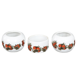 颠颏麻料百灵鸟食罐陶瓷玉鸟相思水杯食碗食盒水槽虫碗鸟盆笼配件