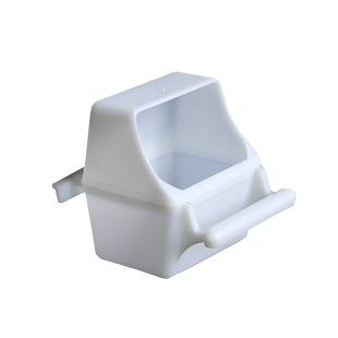 鸟笼配件防甩鸟食杯文鸟虎皮鹦鹉鸟食盒塑料内外挂防撒鸟用喂食器