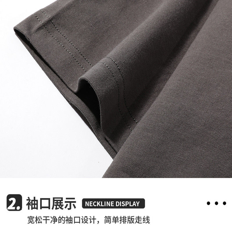 奥莱100%纯棉短袖t恤男夏季2026新款圆领半袖白色上衣