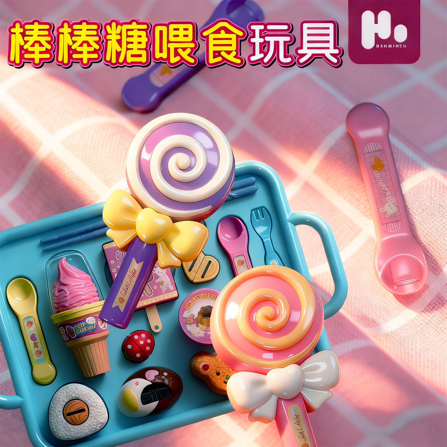 小红书同款棒棒糖喂食玩具咪露全套喂食器盲盒抽奖过家家玩具女孩