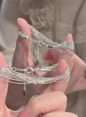 甜美瀑布手链女生轻奢小众精致高级感手饰2025年新款简约百搭设计