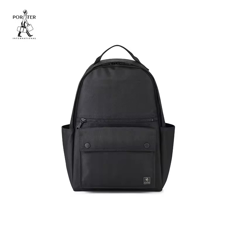Porter暗纹尼龙后双肩包商务通勤
