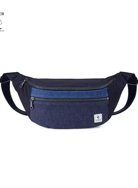 PORTER INTERNATIONAL 牛仔布拼接包斜挎包单肩包腰包胸包