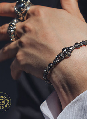 Arthur.k复古金属链条手镯百搭