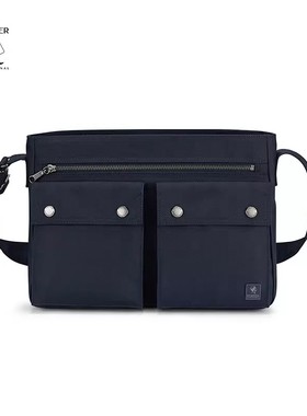 PORTER INTERNATIONAL暗纹方包手提包单肩包斜挎包休闲百搭通勤包