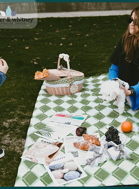SPW野餐垫防潮垫加厚户外便携露营春游垫子ins防水可机洗草坪地垫