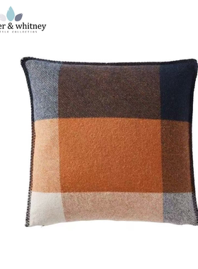 SPW100%纯羊毛抱枕卧室样板间沙发软装抱枕靠垫