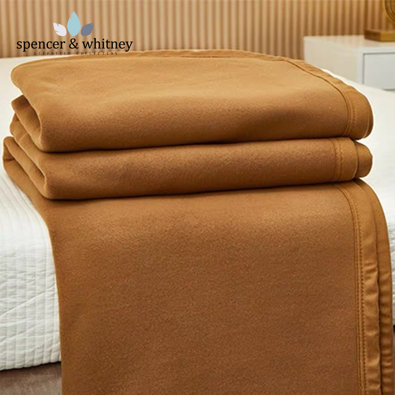 SPW秋冬羊毛毯羊毛纯色