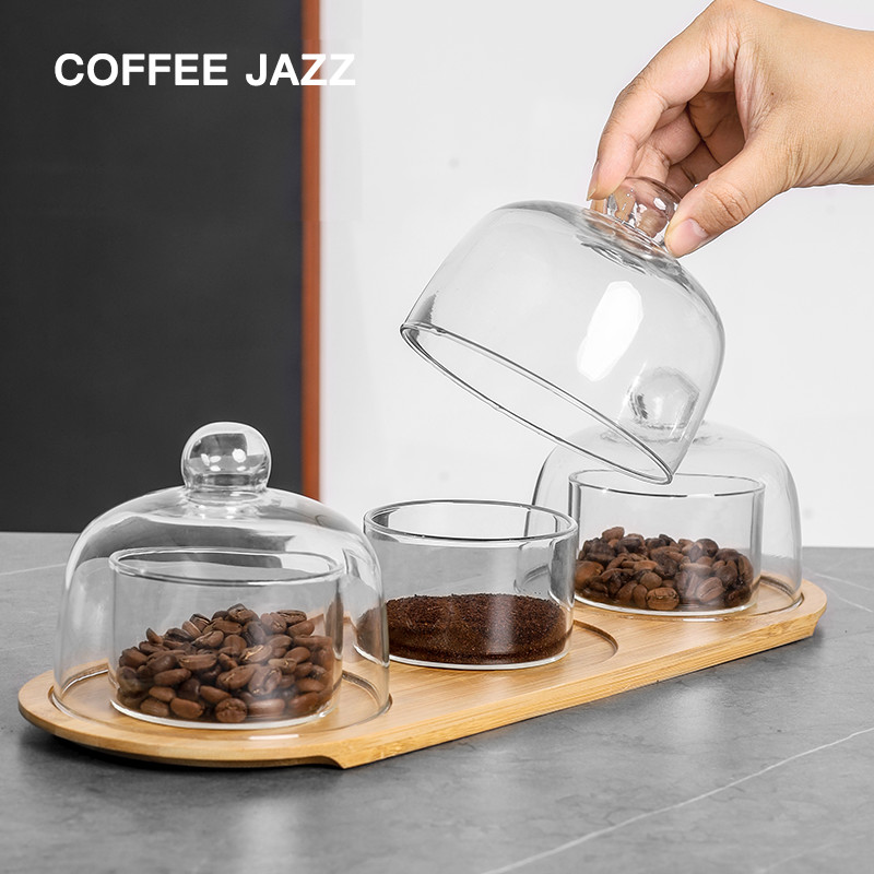 COFFEEJAZZ咖啡闻香罩咖啡杯测锁香杯透明玻璃罩甜品展示咖啡器具 餐饮具 配套器具 原图主图