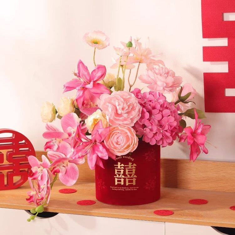 小红书婚礼布置仿真花结