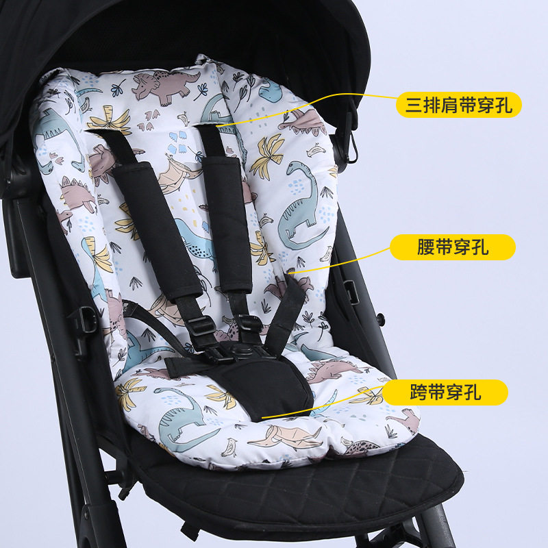 婴儿车坐垫宝宝推车棉餐