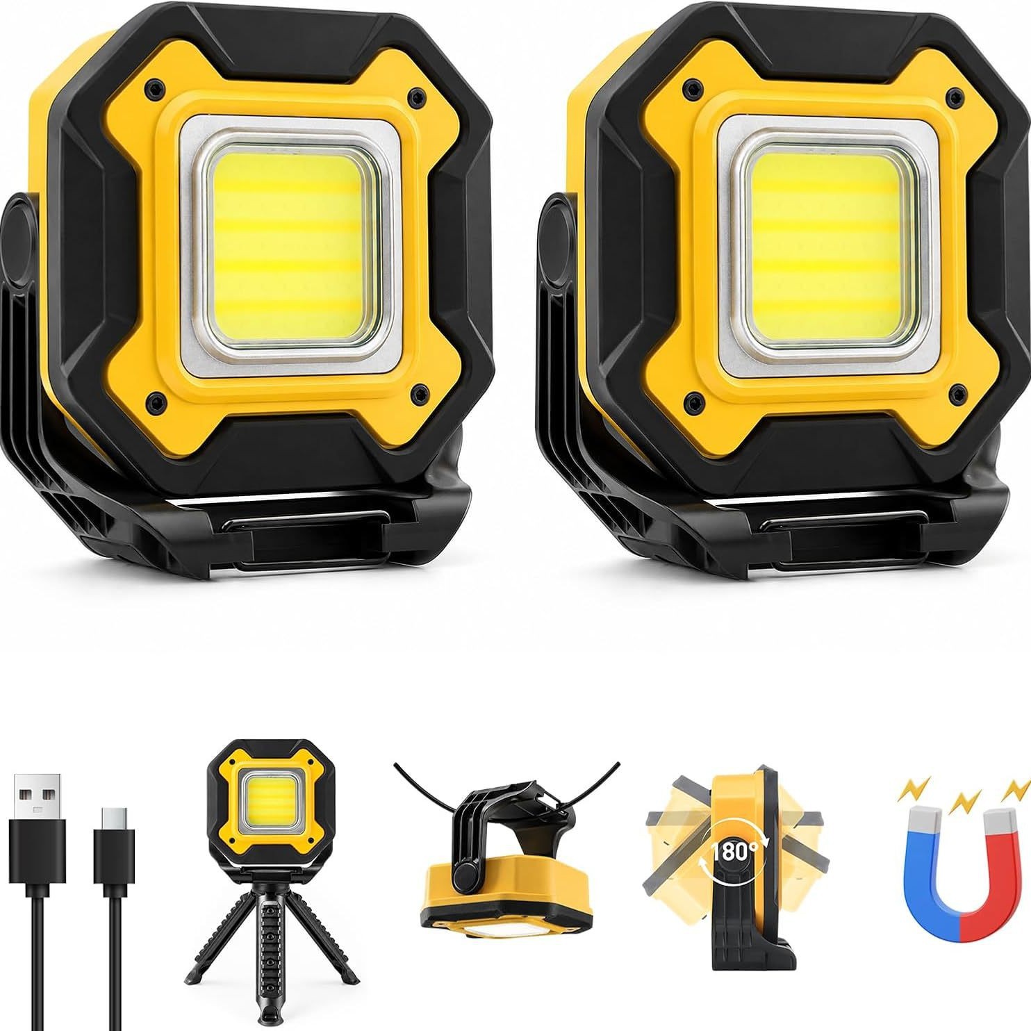 LED工作灯磁吸露营灯充电