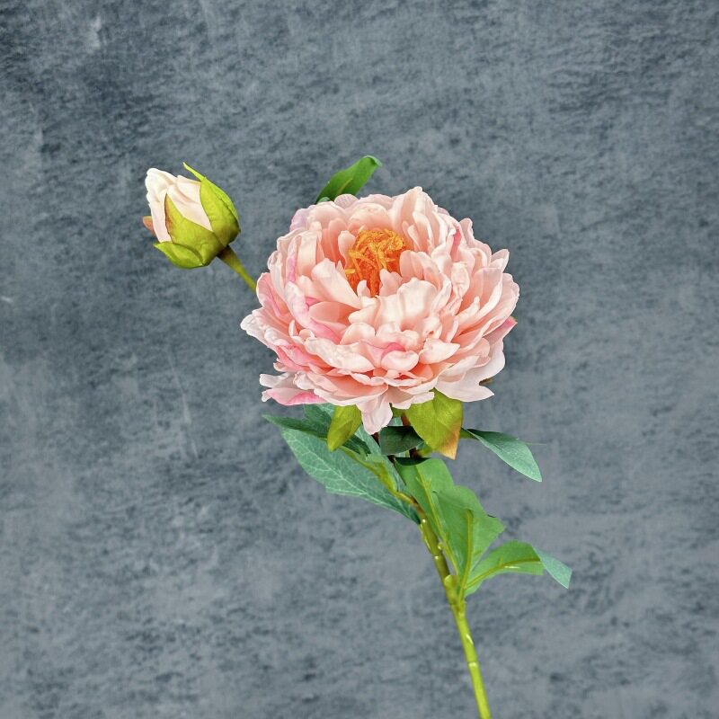 仿真2头焦边牡丹花家居婚