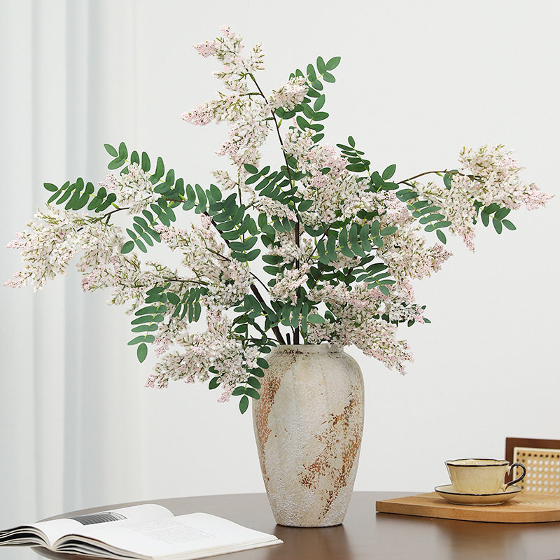 逼真槐蕊花仿假花高级感