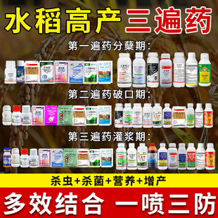 水稻杀虫剂专用药农药钻心虫稻飞虱卷叶虫二三化螟增产三遍药套餐