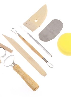 8Pcs/set Pottery DIY Tool Clay Molding Ceramics Molding Tool