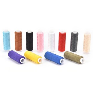 12Rolls Household Sewing Threads Spools Hand Stitching Embro