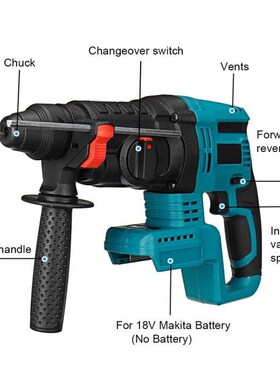 Drillpro 4 Function Brushless Cordless Electric Rotary Hamme