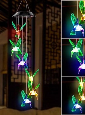 Outdoor Windbell Lamp Decor Outdoor Hanging Wind Chimes Ligh