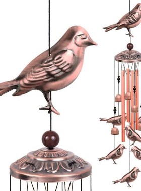 Nordic Style Owls Ornament Owl Wind Chime Craft Bird Miniatu