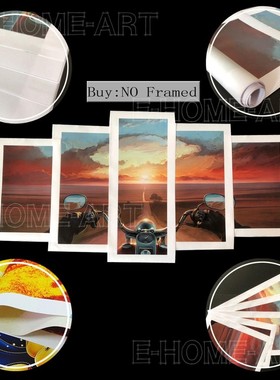 Wall Art Canvas Paintings 5 Piece HD Picture Road Numbers Ro