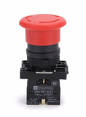600V 10A XB2-ES542 Red Mushroom Switch 22mm NC N/C Emergency