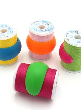 10pcs/lot Silicone Coil Bobbins Keep Thread Tails Under Cont