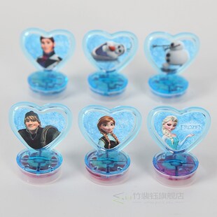 6pcs  Frozen Elsa Princess Seal Stamper Teacher Stamp Set Cr