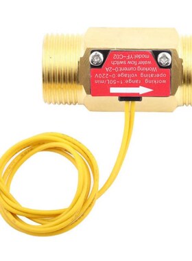 YF-C02 Water Flowmeter Sensor Switch Brass Hall Flowmeter G3