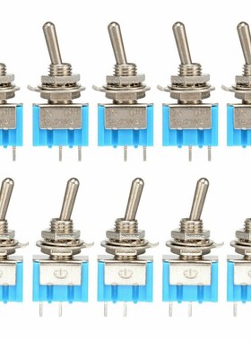 10pcs / pack 1pack Mini toggle switch MTS 101 2P 33x13x8mm,