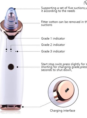 BlACkheAd RemoVeR Skin CARe PoRe VACuum ACne PimPle RemoVAl