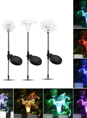 3PCS LED Solar Lights Outdoor Solar Garden Lights Lawn / Ter