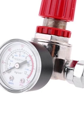 10mm Pressure Regulator Zinc alloy Switch Valve Gauge w Male