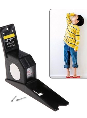 2M Body Height Rod Wall Mounted Height Meter Roll Ruler Grow