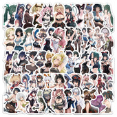 60张绝区零性感美女涂鸦小尺寸贴纸饰笔记本电脑手机水杯贴画防水