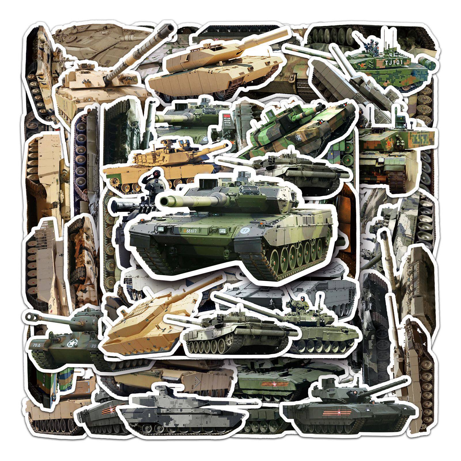 100张军事作战坦克大炮儿童贴纸滑板车创意防水笔记本水杯装饰贴,3C数码配件,笔记本个性小贴纸,淘宝优惠券,粉丝福利购,淘宝优惠卷