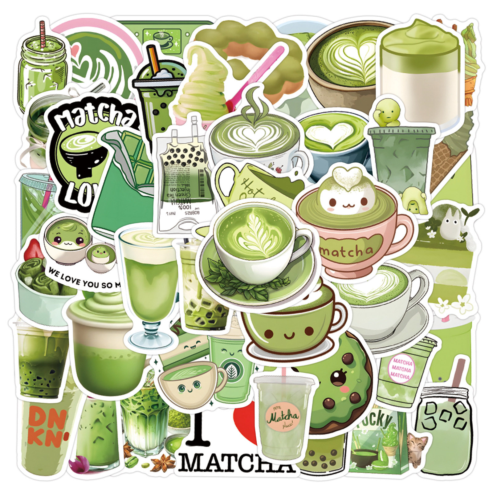 Matcha抹茶味美食贴纸