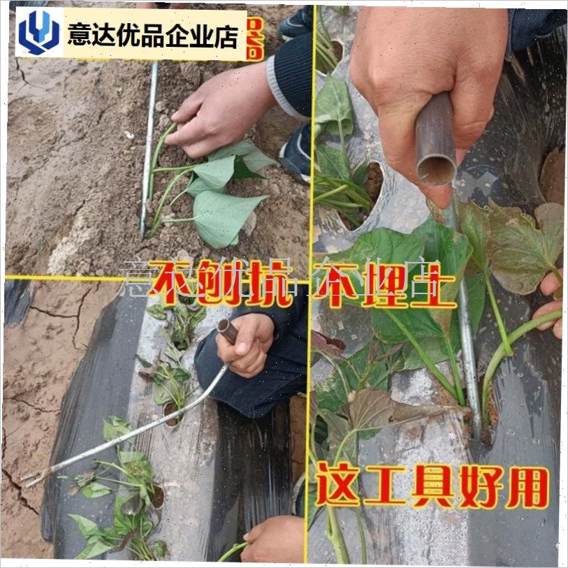 红薯栽苗器地瓜插苗器蔬菜w种植工具叉子平栽工具葱苗栽苗神器,