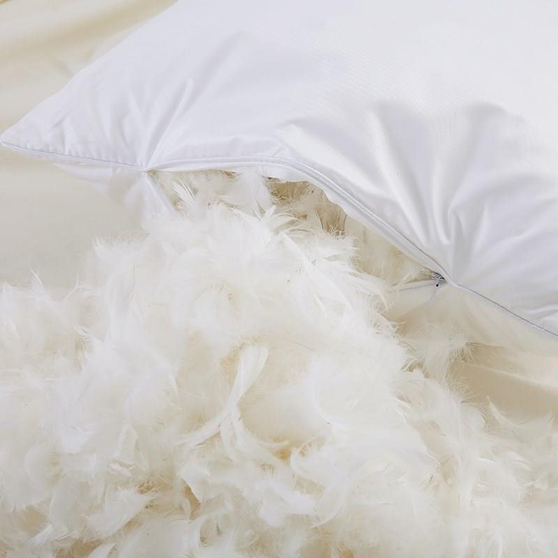 Hotel feather pillow 100% white goose feather pillow pillow