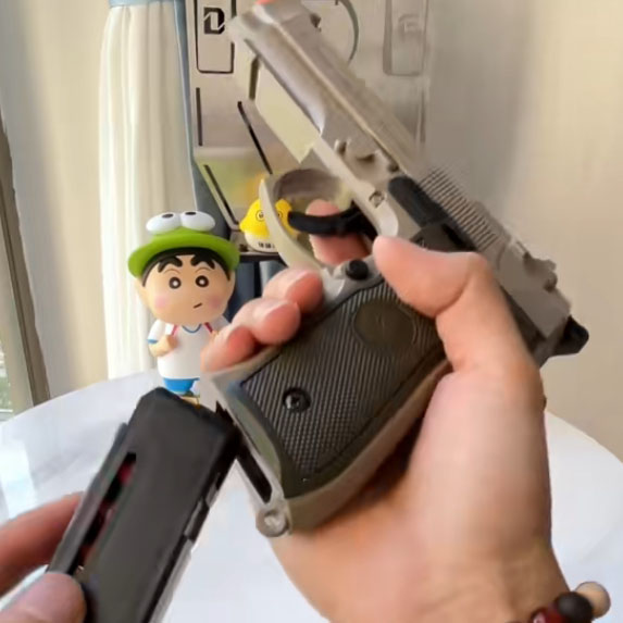 左轮抛壳软蛋仿真玩具小手枪玩具