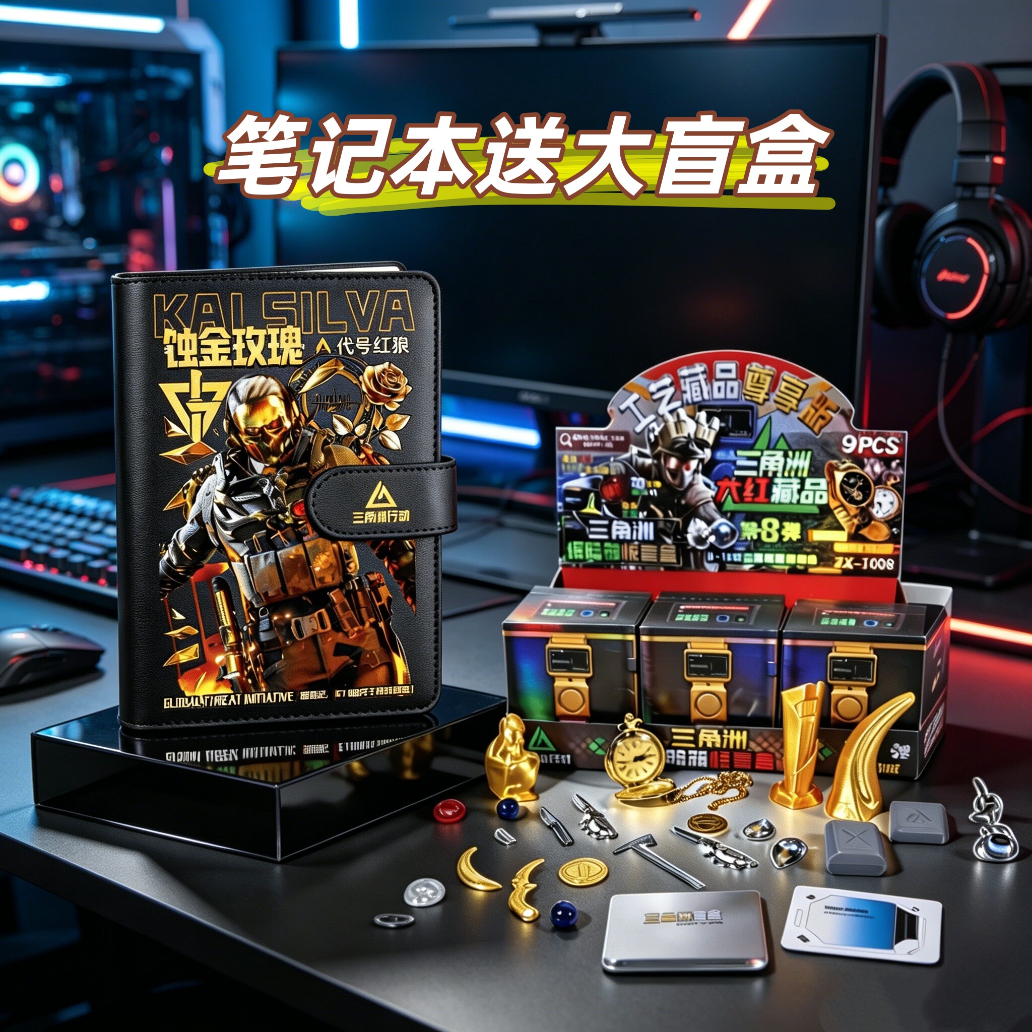 三角洲行动手帐本送大盲盒套装